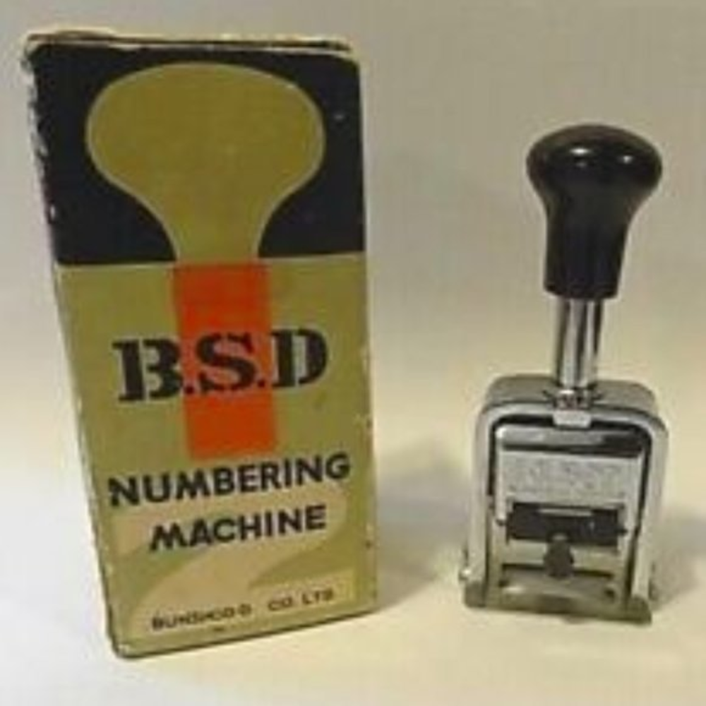 Vintage Numbering Machine Model 5